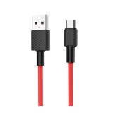 Cablu Date si Incarcare USB la MicroUSB HOCO Superior X29, 1 m, Rosu