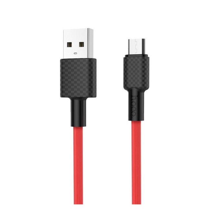 Cablu Date si Incarcare USB la MicroUSB HOCO Superior X29, 1 m, Rosu