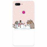 Husa silicon pentru Xiaomi Mi 8 Lite, Cat And Snowman