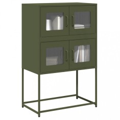 vidaXL Dulap &icirc;nalt, verde măsliniu, 68x39x107 cm, oțel