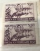 Timbre Pacea 10 februarie 1947 bloc de 2, Stampilat