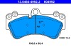 ATE 13.0460-4992.2 set placute frana,frana disc