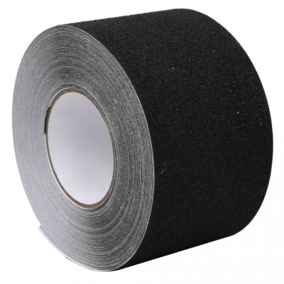 Banda anti-alunecare, negru, 0,1x20 m, PVC foto