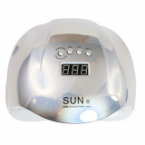 Cumpara ieftin Lampa Unghii UV LED Sun X, 54W, Argintie