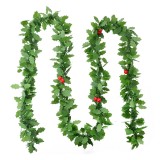 Cumpara ieftin Ghirlanda Craciun verde rosie 200 cm