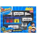 Set de joaca CarKing Toy Expert, Tren si Benzinarie