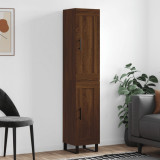 VidaXL Dulap &icirc;nalt, stejar maro, 34,5x34x180 cm, lemn prelucrat