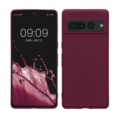 Husa kwmobile pentru Google Pixel 7 Pro, Silicon, Mov, 59400.187 foto