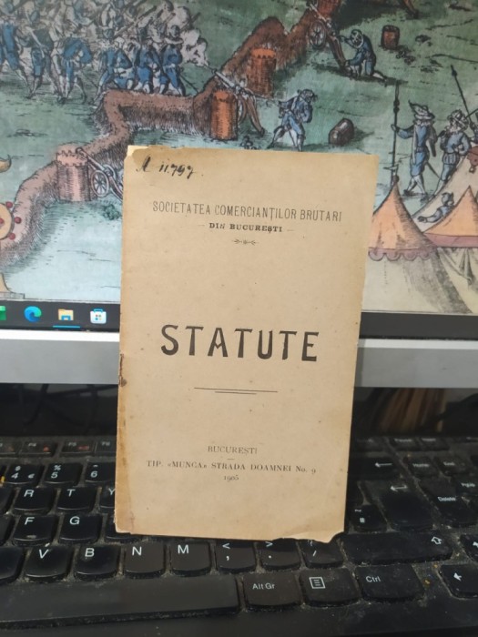 Societatea Comercianților Brutari din București, Statute, București 1905, 069