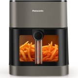 Friteuza cu aer cald Panasonic NF-CC500NXE, 1450W, functie abur, fereastra vizualizare, debit aer 360&deg;, capacitate 5L, temperatura 80&deg; - 200&deg;, 11 prog