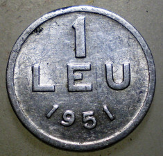 7.668 ROMANIA RPR 1 LEU 1951 foto