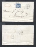 France 1862 Postal History Rare Old Cover + Content Paris to Libourney DB.495