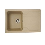 Chiuveta din compozit de granit pentru bucatarie ELEFANT PREMIUM 7850 VERONA Safari bej 775 x 495 mm Innovative ReliableTools