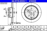 Disc frana ATE 24.0110-0333.1