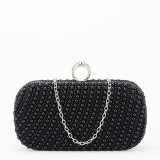 Cumpara ieftin Geanta clutch negru cu perle BYH863 06