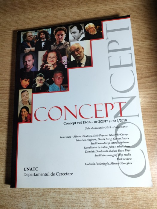 Concept - Revista editata de Departamentul de Cercetare, vol. 15-16 (UNATC 2018)