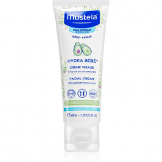 Mustela Bébé Hydra Bébé crema de fata hidratanta pentru nou-nascuti si copii 40 ml