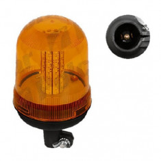 Girofar auto NEOLITE 12/24V cu 80 leduri orange cu suport tubular, diam. 130mm, inaltime 240mm