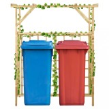 Pergola de gradina pentru pubele duble, lemn de pin tratat GartenMobel Dekor, vidaXL