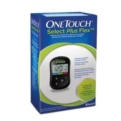 Glucometru sigilat OneTouch Select Plus Flex,0-600 mg/dL, Tehnologie ColourSure, Negru foto