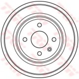 Tambur frana OPEL ASTRA G Cupe (F07) (2000 - 2005) TRW DB4391