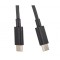 Cablu Date si Incarcare USB-A - USB-C HMD, 15W, 1m, Negru 80300226H001
