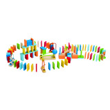 Jucarie din lemn - Domino dinam (100 piese), Hape