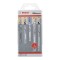 BOSCH Set mixt 15 lame fierastrau pendular, prindere T, 92-132 mm, multimaterial, taiere mixta