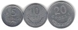 POLONIA Lot / 3buc - 5 + 10 + 20 GROSZY 1967 [1]
