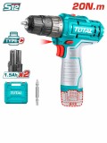 TOTAL - MASINA DE GAURIT CU ACUMULATOR 12V/LED LI-ION (2 ACUMULATORI 1.5Ah) PowerTool TopQuality