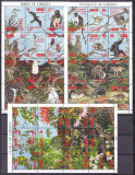 Liberia 1993/94 fauna si flora MI 1552-1575/ 1582-93 3 kleib. MNH, Nestampilat