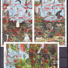 Liberia 1993/94 fauna si flora MI 1552-1575/ 1582-93 3 kleib. MNH