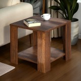 Cumpara ieftin Masuta Cafea Laterala Adore New Line, Maro - Natur - Stejar, 50x48x50 cm