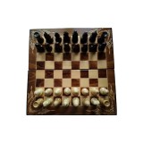Set de șah din lemn cutie de tablă de șah piesă de șah dame de table cadou jucărie joc de masă