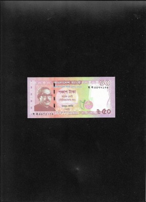 Rar! Bangladesh 50 taka 2021 unc jubileu independenta foto