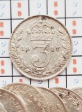 1251 Marea Britanie UK Anglia 3 pence 1917 George V (1st issue) km 813 argint, Europa