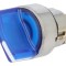 Comutator Rotativ 22mm LED Albastru IP66