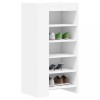 VidaXL Pantofar, alb, 52x37,5x100 cm, lemn prelucrat 848444