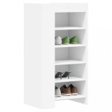 VidaXL Pantofar, alb, 52x37,5x100 cm, lemn prelucrat