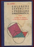 Grigore Gheba, "Culegere de exercitii si probleme de matematica pentru examenul de admitere in licee si scoli profesionale" - 1967