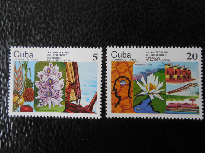 Cuba-Flori -serie completa- nestampilate