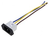 Conector de alimentare AC 10A 250VAC IEC 60320