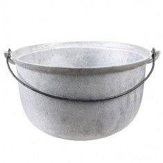 Ceaun tuci aluminiu alimentar 35L fund rotund Zilan EXT 8035 foto