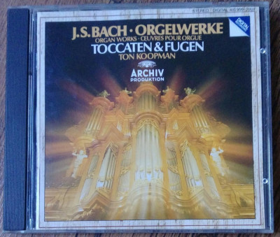 CD J.S.Bach - Organ Works - Toccaten &amp;amp; Fugen [organ : Ton Koopman] foto