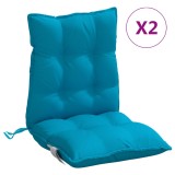 Cumpara ieftin Perne de scaun cu spatar mic, 2 buc, bleu, tesatura Oxford