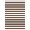 Jaluzea tip zebra maro lățime țesătură 155,9 cm poliester