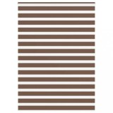 vidaXL Jaluzea tip zebra maro lățime țesătură 155,9 cm poliester