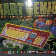 Joc vintage pe tv,consola Computer CG-2020 pt.jocuri,RAR,SUPER SMART GENIUS