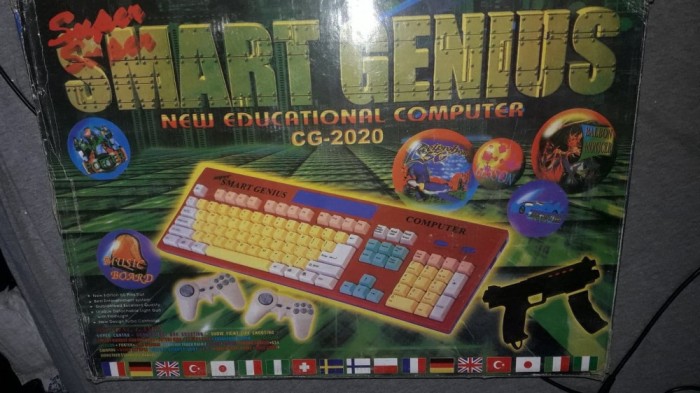 Joc vintage pe tv,consola Computer CG-2020 pt.jocuri,RAR,SUPER SMART GENIUS