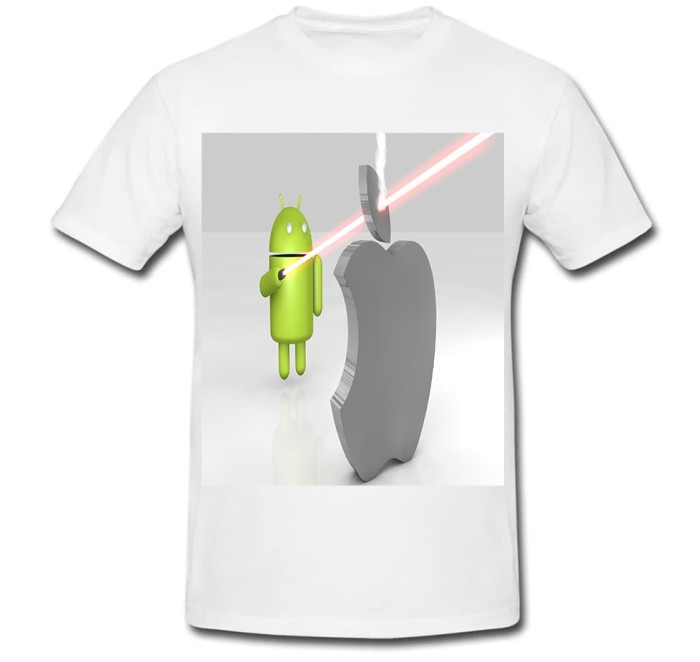 Tricou &quot; Android vs Apple 2 &quot;